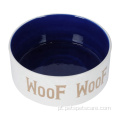 OEM ODM Logo Sublimação Cerâmica Cerâmica Pet Dog Bowl